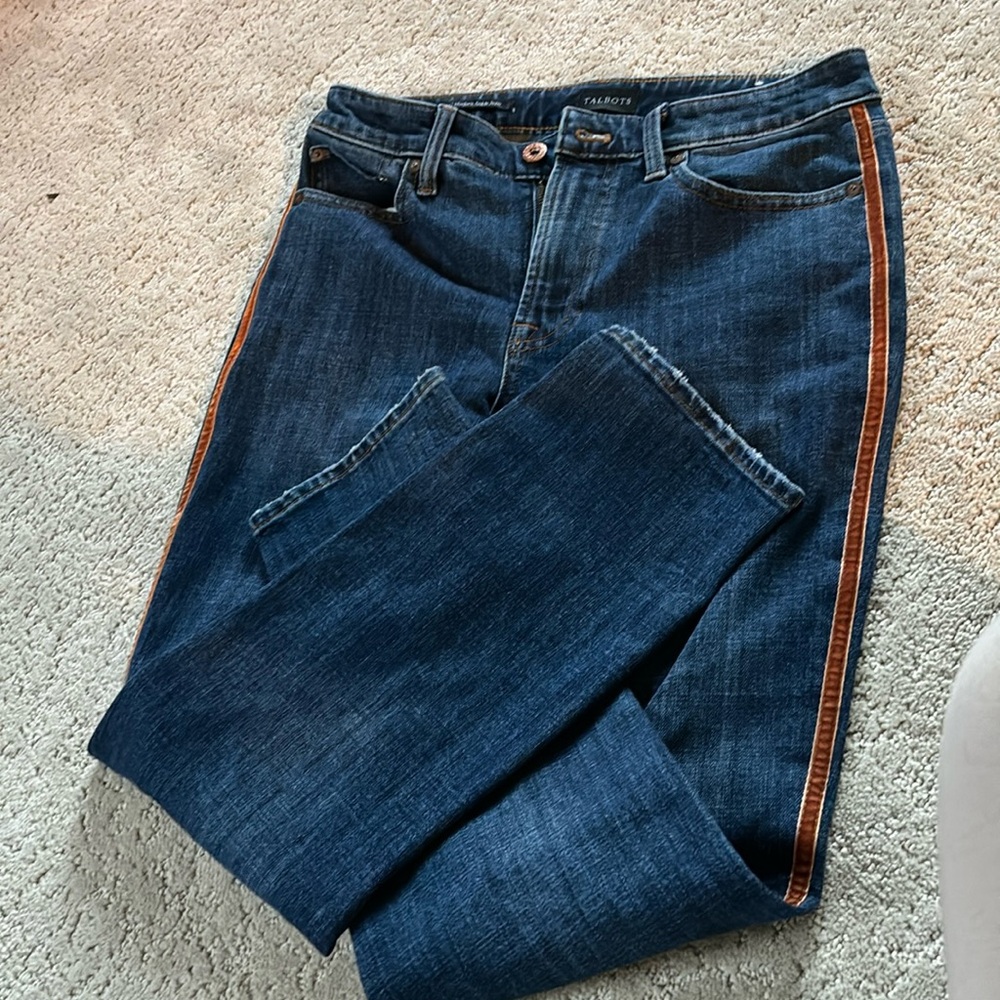 Talbots Ankle Jeans stripe (4)
